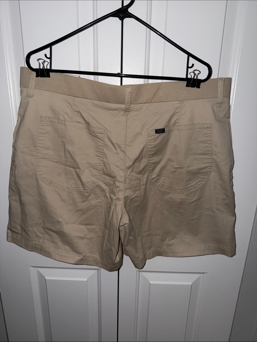 Lee Women’s Greige Flat Front Shorts - Picture 2 of 4